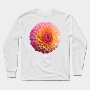 Beautiful Dahlia flower Graphic Art Print Long Sleeve T-Shirt